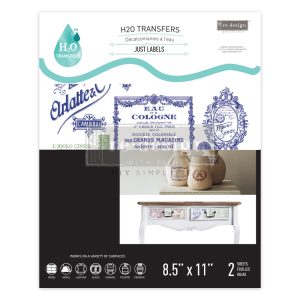 Transfer H2O Just Labels - 21x28cm